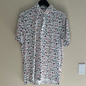 BACK TO SCHOOL 1764 GOLF SHIRT🆕 GOLF THEMED MEN’S SMALL POLO STYLE NWOT
